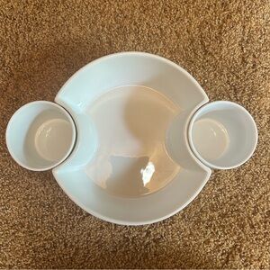 Chip Bowl with 2 Dipping Bowls